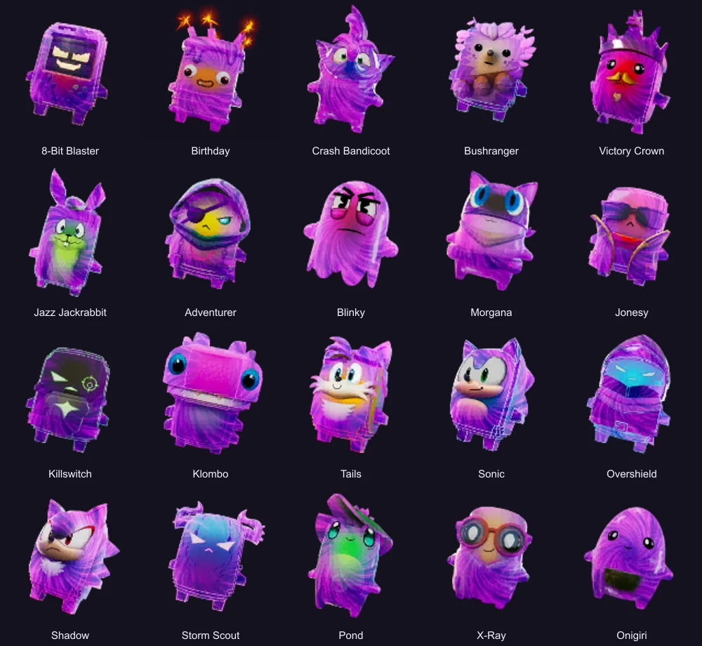 All twenty Bounty Hunter variants side by side